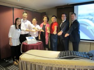 SCHWA Medico no City View Hotel na apresentação da tecnologia 'StimaWELL' na Alemanha.​